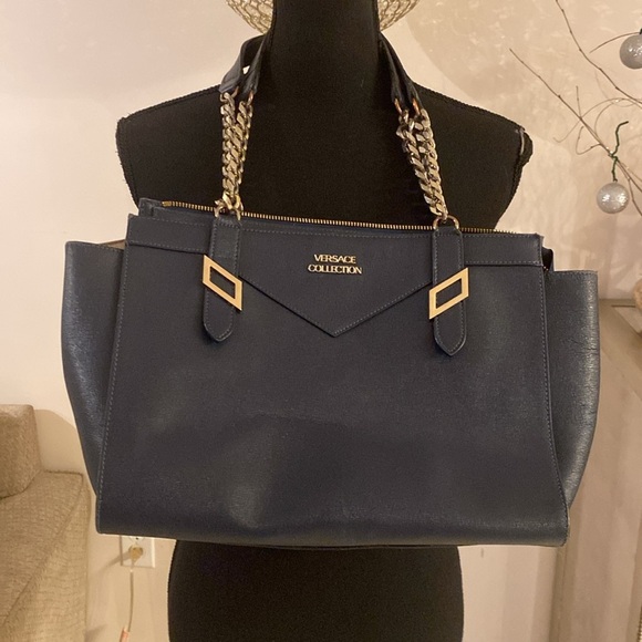 Versace Collection Leather Tote - Picture 7 of 11